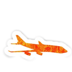 Jumbo-Jet Sticker mit dem Namen Valentina