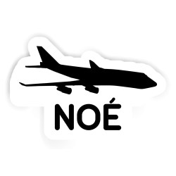 Jumbo-Jet Aufkleber mit dem Namen Noé