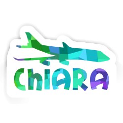 Jumbo-Jet Aufkleber mit dem Namen Chiara