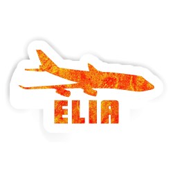 Jumbo-Jet Aufkleber mit dem Namen Elia
