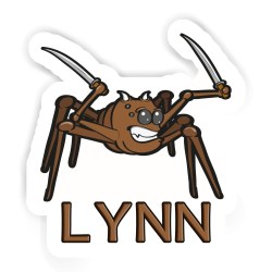 Kampfspinnen Aufkleber mit dem Namen Lynn