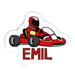 Karts Aufkleber mit dem Namen Emil