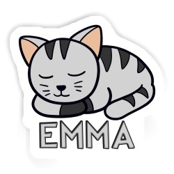Katzen Aufkleber mit dem Namen Emma