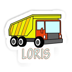 Kippwagen Aufkleber mit dem Namen Loris