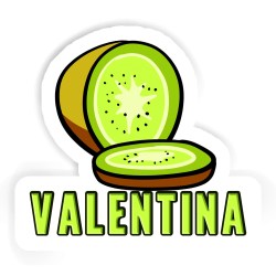 Kiwis Aufkleber mit dem Namen Valentina