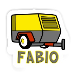 Kompressoren Aufkleber mit dem Namen Fabio