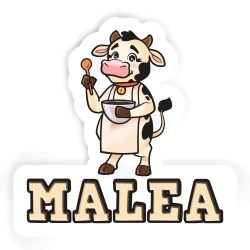Köchinnen Aufkleber mit dem Namen Malea