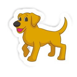 Labrador Sticker mit dem Namen Lenny