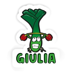 Lauch Aufkleber mit dem Namen Giulia