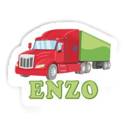 Lastwagen Aufkleber mit dem Namen Enzo