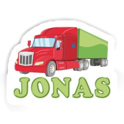 Lastwagen Aufkleber mit dem Namen Jonas