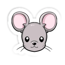 Maus Sticker mit dem Namen Melina