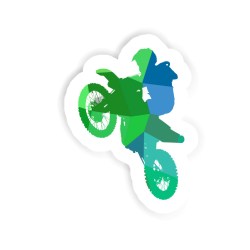 Motocross-Fahrer Sticker mit dem Namen Luis