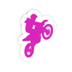 Motocross-Fahrer Sticker mit dem Namen Alba