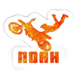 Motocross-Fahrer Aufkleber mit dem Namen Noah
