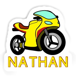 Motorräder Aufkleber mit dem Namen Nathan