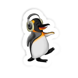 Musik-Pinguin Sticker mit dem Namen Ariana