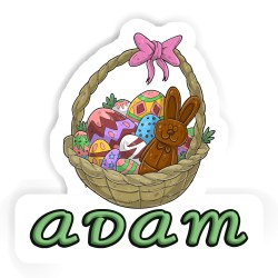 Osternester Aufkleber mit dem Namen Adam