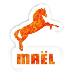 Pferde Aufkleber mit dem Namen Maël