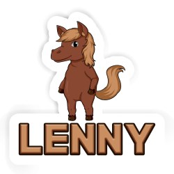 Pferde Aufkleber mit dem Namen Lenny