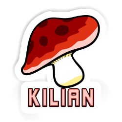 Pilze Aufkleber mit dem Namen Kilian