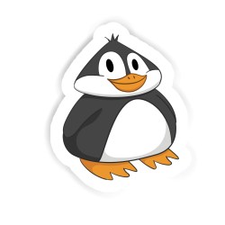 Pinguin Sticker mit dem Namen Lean