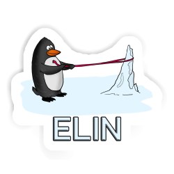 Pinguine Aufkleber mit dem Namen Elin