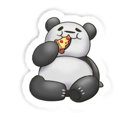 Pizza-Panda Sticker mit dem Namen Emilio