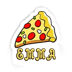 Pizzas Aufkleber mit dem Namen Emma