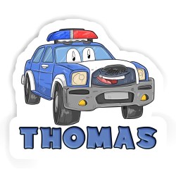 Polizeiautos Aufkleber mit dem Namen Thomas