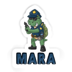 Polizisten Aufkleber mit dem Namen Mara