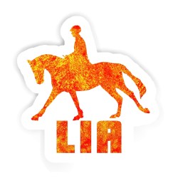 Reiterinnen Aufkleber mit dem Namen Lia