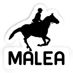 Reiterinnen Aufkleber mit dem Namen Malea