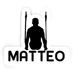 Ringturner Aufkleber mit dem Namen Matteo