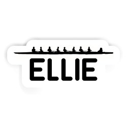 Ruderboote Aufkleber mit dem Namen Ellie