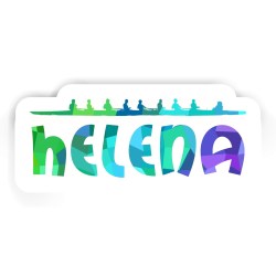 Ruderboote Aufkleber mit dem Namen Helena