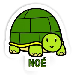 Schildkröten Aufkleber mit dem Namen Noé