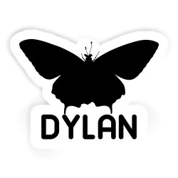 Schmetterlinge Aufkleber mit dem Namen Dylan