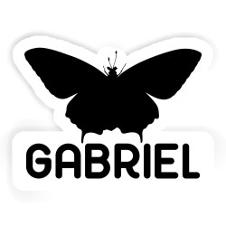 Schmetterlinge Aufkleber mit dem Namen Gabriel