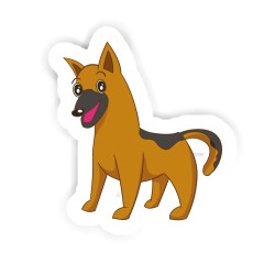 Schäferhund Sticker mit dem Namen Olivia