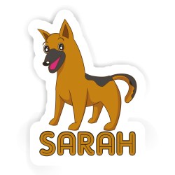 Schäferhunde Aufkleber mit dem Namen Sarah