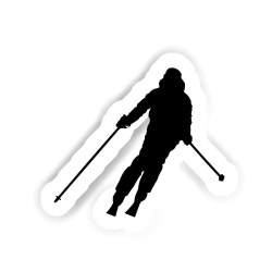 Skifahrerin Sticker mit dem Namen Levi