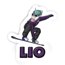 Snowboarderin Sticker