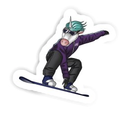 Snowboarderin Sticker mit dem Namen Lio