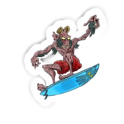 Surfer Sticker mit dem Namen Mia