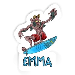 Surfers Aufkleber mit dem Namen Emma