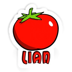 Tomaten Aufkleber mit dem Namen Lian