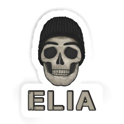 Totenköpfe Aufkleber mit dem Namen Elia