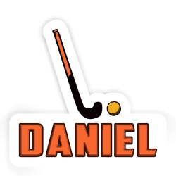 Unihockey-Schläger Aufkleber mit dem Namen Daniel