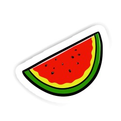 Wassermelone Sticker mit dem Namen Fabio